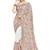 Designer white resham multi kashmiri embroidery work georgette saree