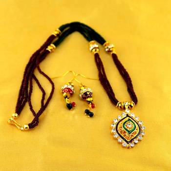 Moti Mala Mangalsutra With Earing 1