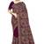 Designer wine resham multi kashmiri embroidery work georgette saree