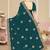 Designer teal blue coding zarkan embroidery georgette saree