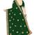 Designer green coding zarkan embroidery georgette saree