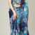 Purple floral prints  heavy japan satin saree with unstitched blouse