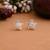 Silver color 925 silver stud earrings