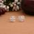 Silver color 925 silver stud earrings