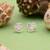 Silver color 925 silver stud earrings