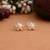 Silver color 925 silver stud earrings