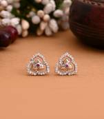 Silver color 925 silver stud earrings