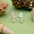 Silver color 925 silver stud earrings