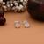 Silver color 925 silver stud earrings
