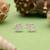 Silver color 925 silver stud earrings