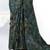 Mehndi brasso digital print with beads embroidery with stone hand work party wear saree