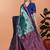 rama green woven  designer pallu banarasi art silk saree
