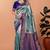 rama green woven  designer pallu banarasi art silk saree