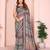 multicolor printed art silk designer pallu chanderi saree