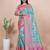 rama green woven  designer pallu banarasi art silk saree