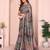 multicolor printed art silk designer pallu chanderi saree