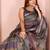 multicolor printed art silk designer pallu chanderi saree