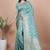 rama green woven  designer pallu banarasi art silk saree