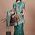 rama green woven  designer pallu banarasi art silk saree