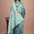 rama green woven  designer pallu banarasi art silk saree