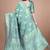 rama green woven  designer pallu banarasi art silk saree