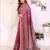 pink printed art silk designer pallu chanderi saree