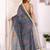 grey printed art silk designer pallu chanderi saree