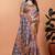 orange printed art silk designer pallu saree