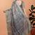 grey printed art silk designer pallu saree