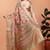 gold printed art silk designer pallu saree