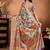 multicolor printed art silk designer pallu saree