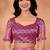 pink printed art silk designer pallu saree