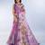 wine printed art silk designer pallu saree