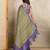 mehendi printed art silk designer pallu saree