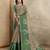 chiku printed art silk designer pallu saree