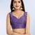 purple printed art silk designer pallu saree