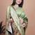 parrot green woven  designer pallu banarasi art silk saree
