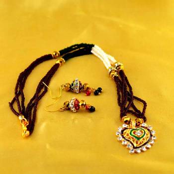 Moti Mala Mangalsutra With Earing 2