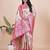 pink woven  designer pallu banarasi art silk saree