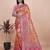 orange woven  designer pallu banarasi art silk saree