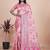 pink woven  designer pallu banarasi art silk saree