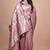 onion pink woven  designer pallu banarasi art silk saree