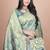 green woven  designer pallu banarasi art silk saree