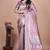 pink woven  designer pallu banarasi art silk saree