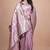 pink woven  designer pallu banarasi art silk saree