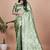light green woven  designer pallu banarasi art silk saree