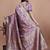 wine woven  designer pallu banarasi art silk saree