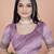 wine woven  designer pallu banarasi art silk saree