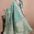 green woven  designer pallu banarasi art silk saree