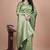 parrot green woven  designer pallu banarasi art silk saree